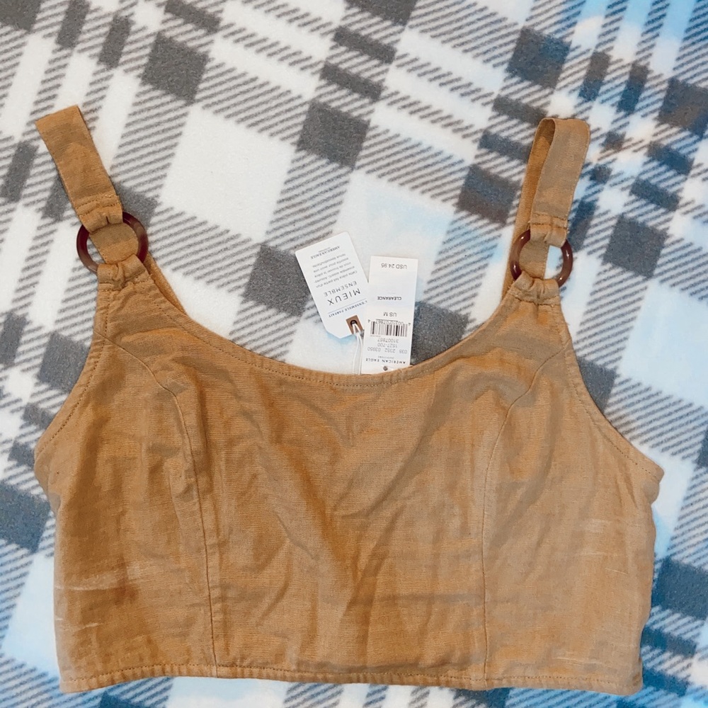 American Eagle Mustard Tank Top